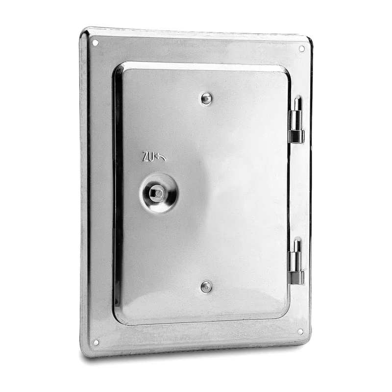 Schiedel porte de nettoyage inox 140x200 brillant