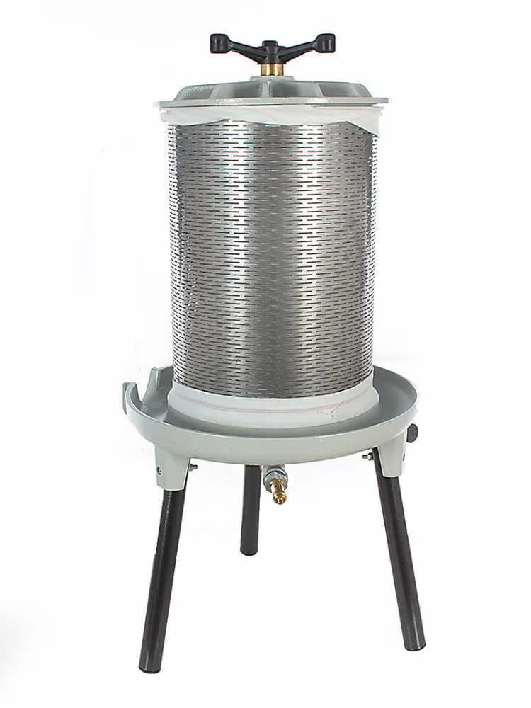 Grifo PEA20 - Pressoir pneumatique pour fruits 20 L – Cuve en acier inoxydable