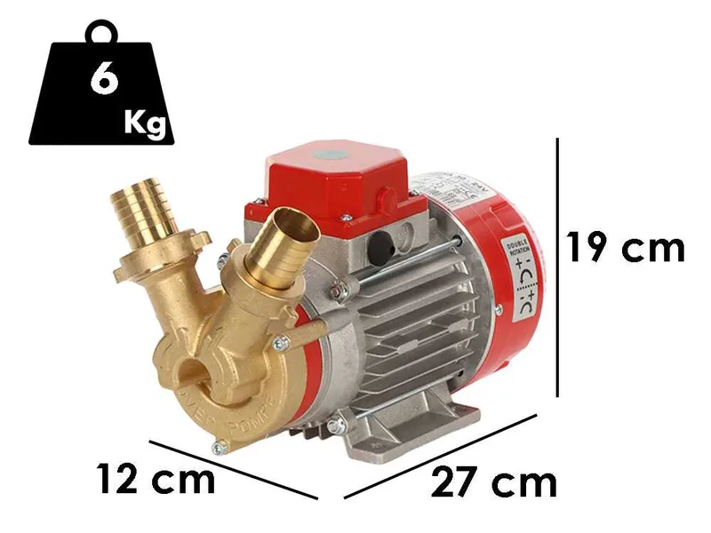 Rover Marina 30 - Pompe électrique de transfert en bronze - 24 V