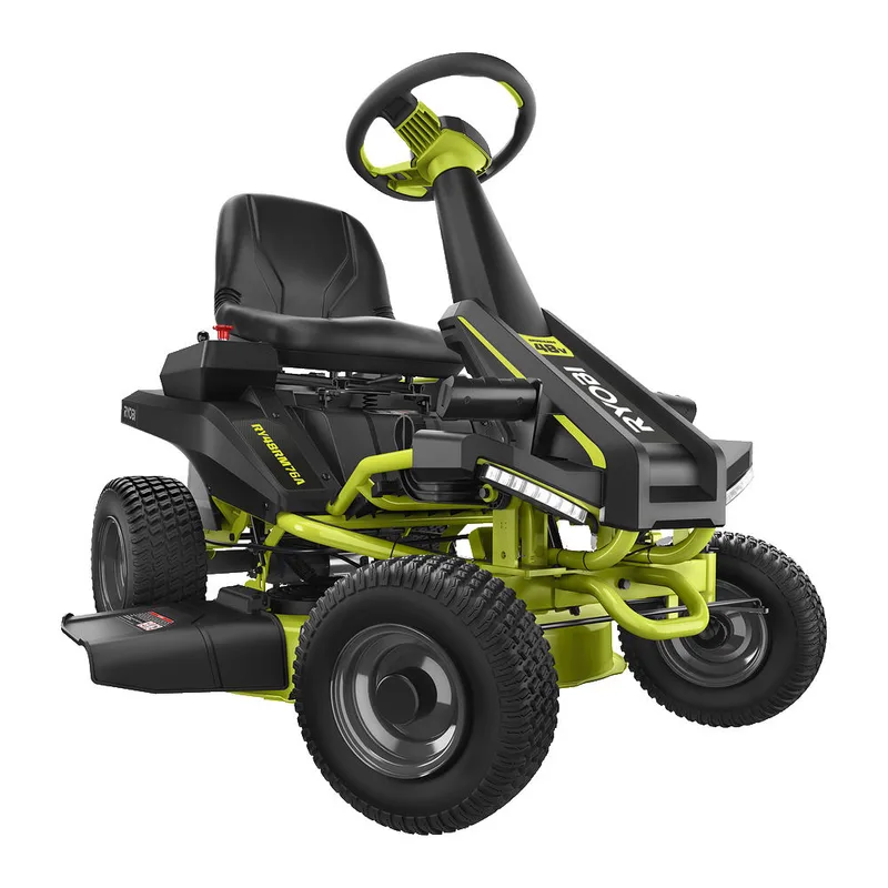 Tondeuse autoportée sur batterie Ryobi RY48RM76A - Moteur électrique à batterie 48V/50Ah - Coupe de 76cm - 2en1