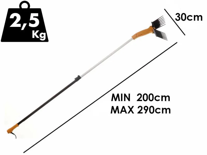 Volpi Olytech Dualcomb 13 - Peigne vibreur électrique à batterie 200-290 cm perche télescopique