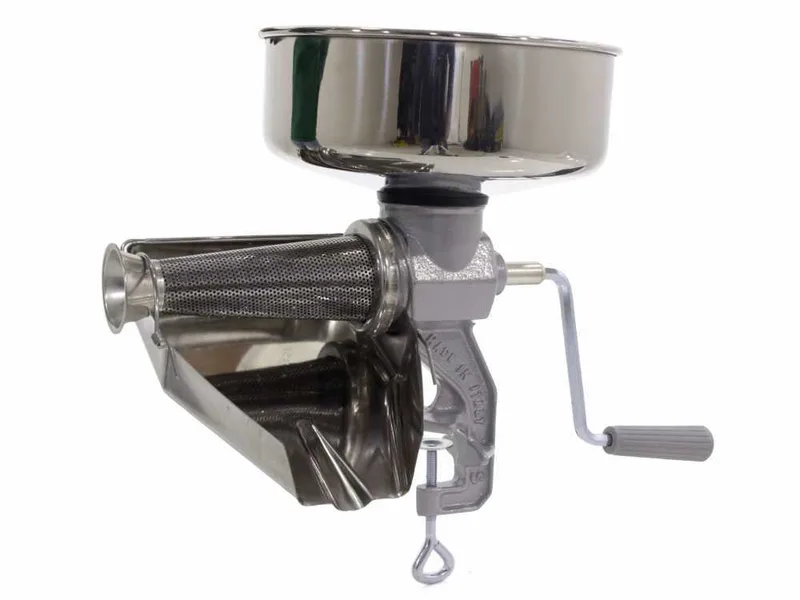 Reber 8603 N - Presse-tomates Manuel N°3 - collecteur et bac de récupération en acier INOX