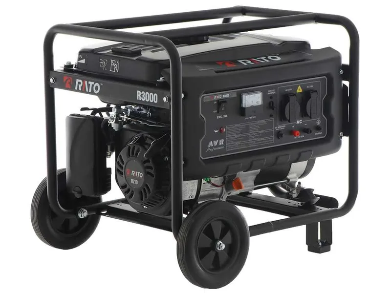Groupe électrogène monophasé Rato R3000 - sur chariot - 2.7 Kw