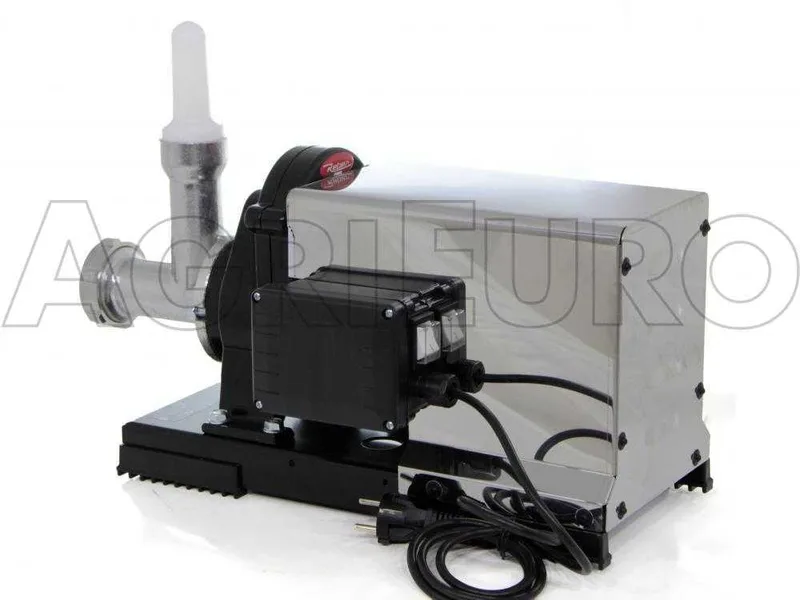 Reber 9050N INOX - Extrudeuse - Machine à pâtes avec moteur électrique à induction professionnel 500W