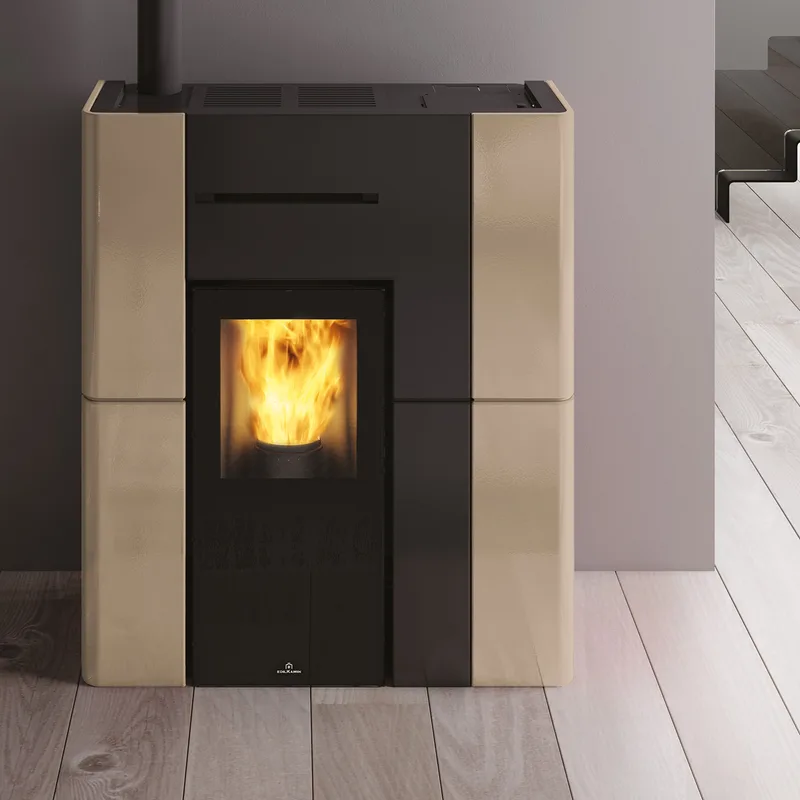 Edilkamin Blade H 15 Evo poêle à granulés hydro céramique beige