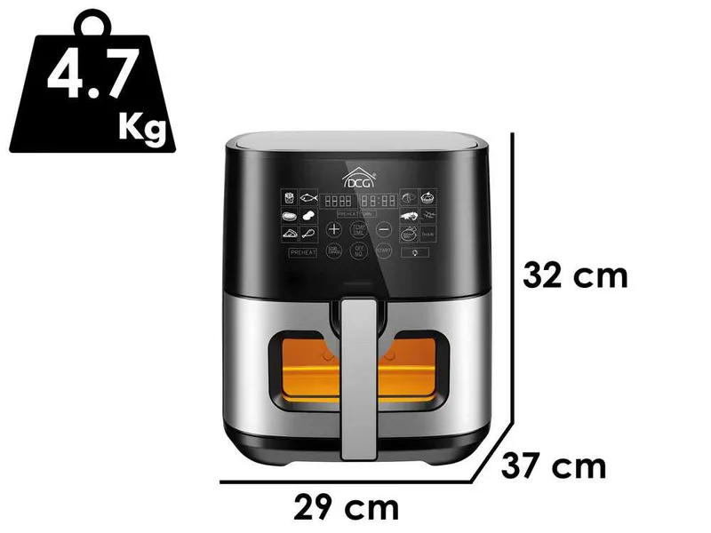 DCG FR3606D - Friteuse à air chaud 6,5 L