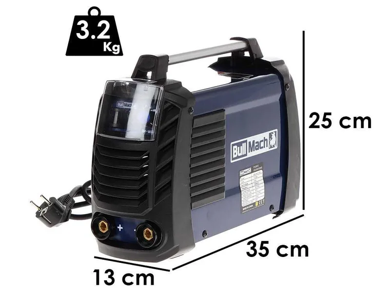 Poste à souder inverter à électrode à courant continu BullMach BM-WM 120N - 120A - avec Kit MMA