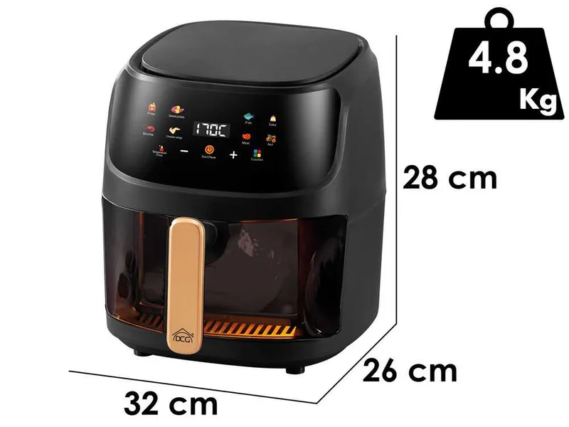 DCG FR3608BD - Friteuse sans huile 8 LT Écran Digitale
