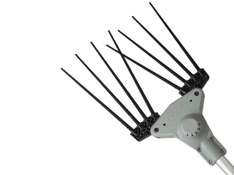 Volpi Super Bomber 295XL – Peigne vibreur pour olives à batterie type automobile avec câble inclus – Perche télescopique 240 à 360 cm