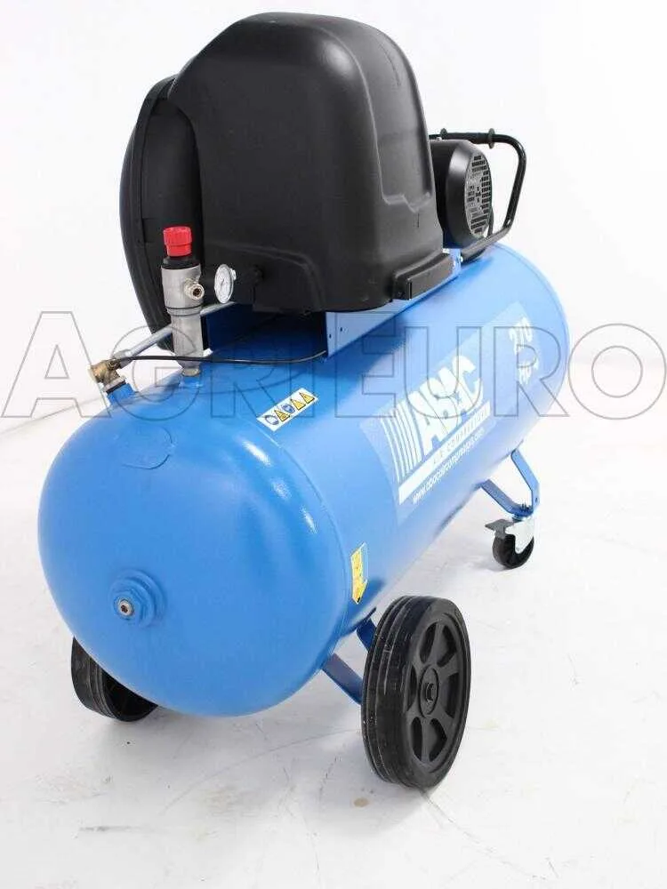 Abac silent A39B 270 CT4 - Compresseur d'air électrique triphasé par courroie silencieux - Moteur 4 CV - 270 litres