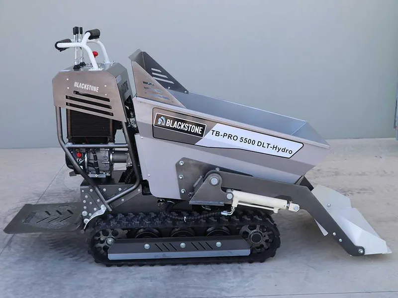 Blackstone TB-PRO 5500 DLT-Hydro - Brouette à chenilles avec benne dumper hydraulique 500 Kg - Transmission hydrostatique