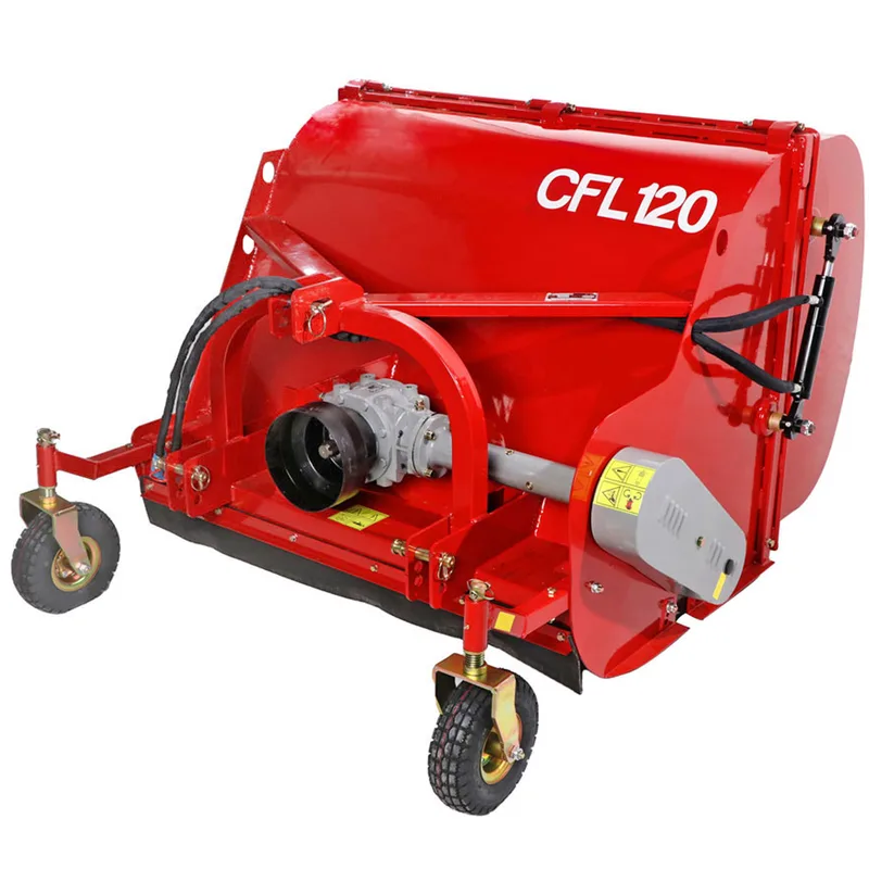 GeoTech Pro CFL120 - Broyeur sur tracteur - Bac de ramassage - Ramasseur - Série moyenne