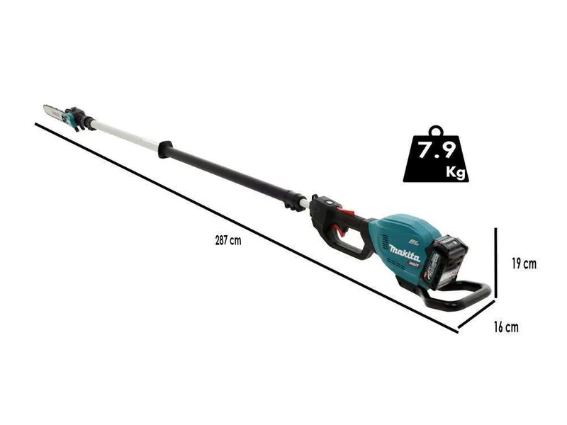 Perche élagueuse télescopique à batterie Makita UA004G de 40V 2,5Ah - Batterie et chargeur inclus