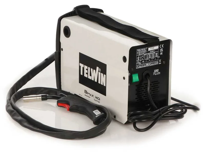 Telwin Bimax 140i Synergic - Poste à souder Inverter à fil FLUX (NO GAZ), à courant continu (DC)