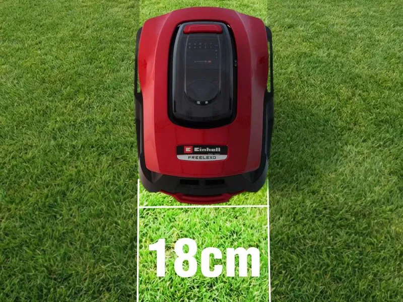 Einhell FREELEXO 800 LCD BT - Robot tondeuse avec fil périphérique - Batterie au lithium 18 V/2 Ah