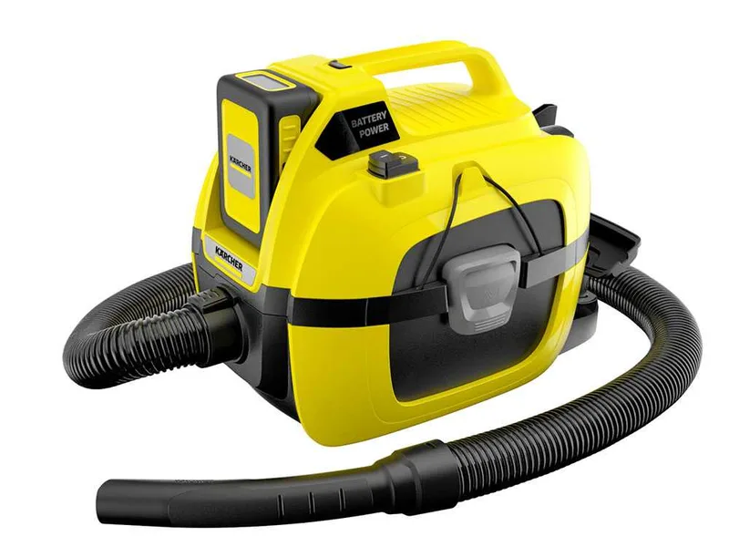 Karcher WD 1 - Aspirateur multifonction à batterie 18V 5Ah - solides, liquides et souffleur