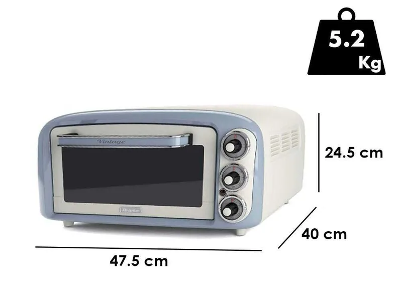 Ariete Vintage Bleu - Four électrique statique - 18L 1380W