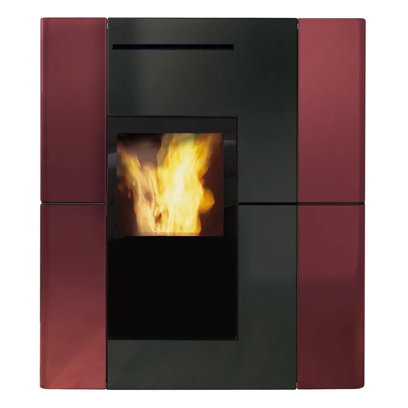 Edilkamin Blade H 23 Evo poêle à granulés bouilleur céramique Bordeaux inclus Kit R-FX