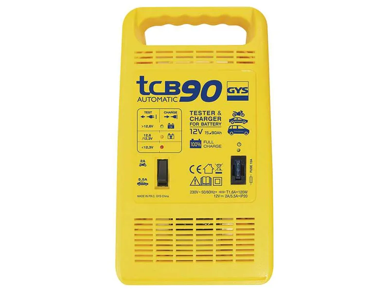 GYS TCB 90 - Chargeur automatique - Batteries 12 V de 15 à 90 Ah