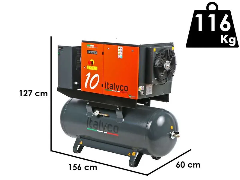 Italyco KVE 10/270 - Compresseur rotatif à vis - Pression max 10 bar