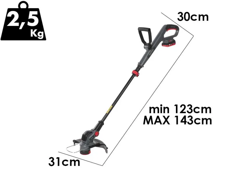 MOVA GT212 - Coupe-bordure à batterie - 20 V 2 Ah
