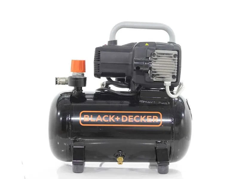 Black & Decker BD195 12 NK - Compresseur d'air électrique portatif monophasé, oil-less - Moteur 1.5 CV - 12 L