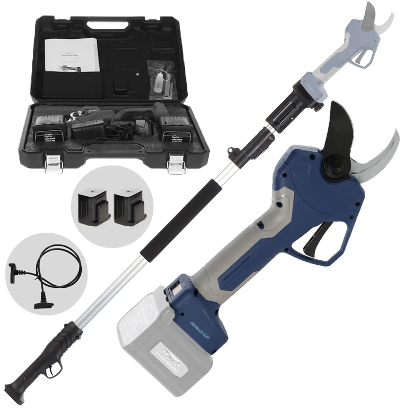 Bullmach ARTEMIS 45 - Sécateur électrique de taille sur perche - 150/210 cm - 2x 21.6V 4Ah - Diamètre de coupe 45 mm
