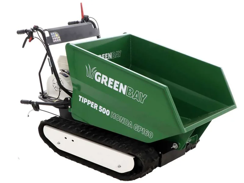 Brouette motorisée à chenilles dumper GreenBay Tipper 500 - Moteur Honda GP160