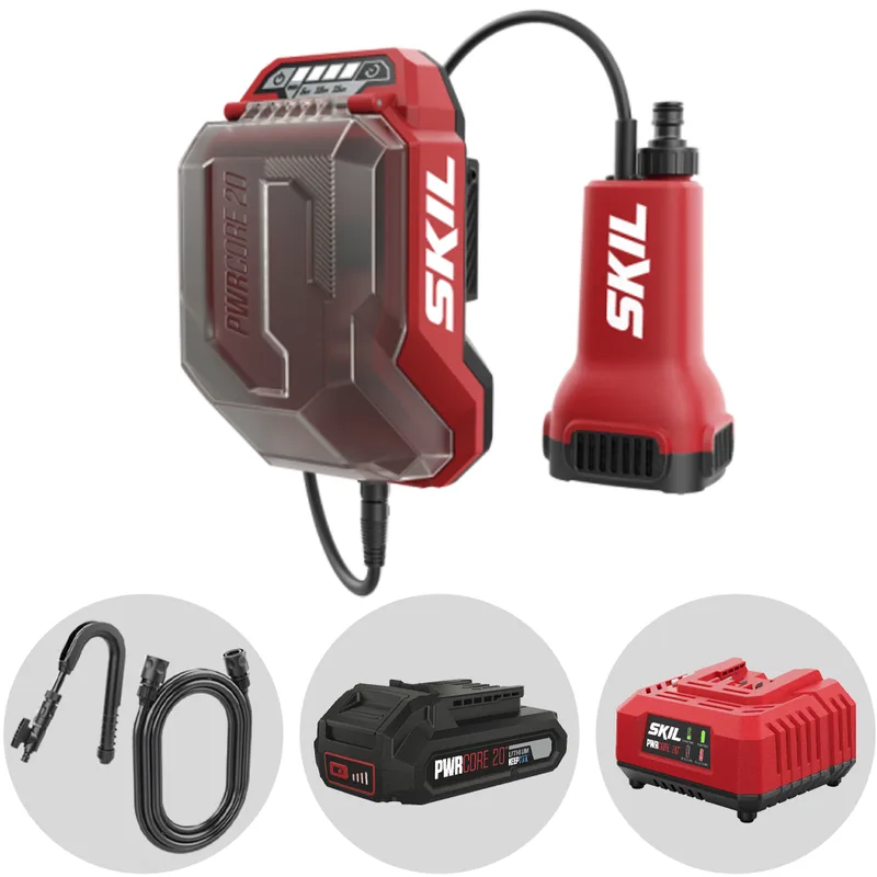 Skil 0781 CA - Pompe submersible pour eaux claires - 20 V / 2,5 Ah