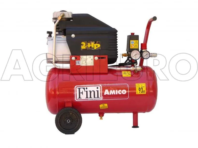 Fini Amico 25 - Compresseur d'air électrique monophasé - Moteur 2 CV - 25 L