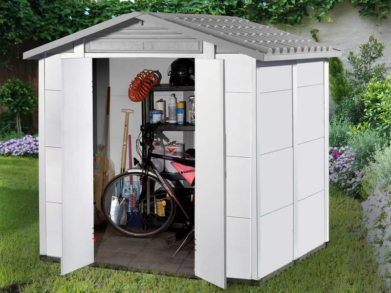 Garofalo Urban 200 - Abri de jardin - Avec porte à double battant - 202,5 x 162,5 x 216 cm