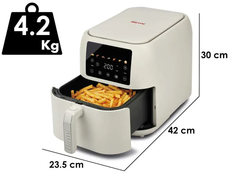 Girmi FG92 EcoFrit Deep - Friteuse à air chaud numérique 8 L