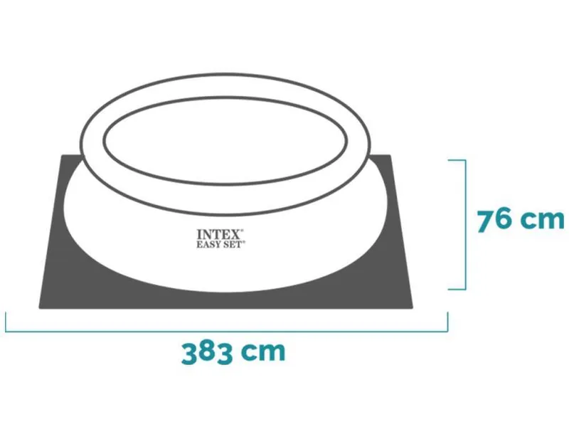 Intex Easy Set 28130NP - Ø366x76 cm - Piscine gonflable