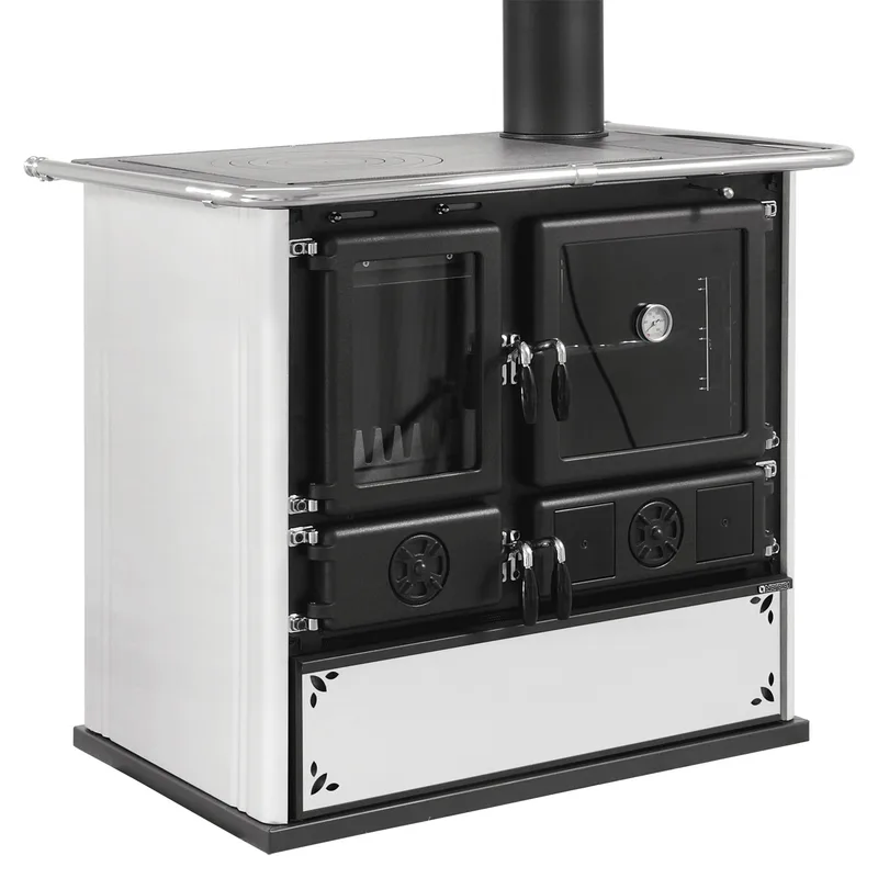 La Nordica Rosa 5.0 poêle de cuisine en acier blanc moucheté