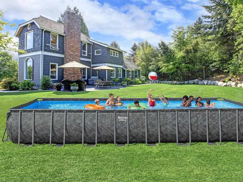 Bestway APX 365 561KJ - 956x488x132 cm - Piscine hors-sol pour 21-25 personnes