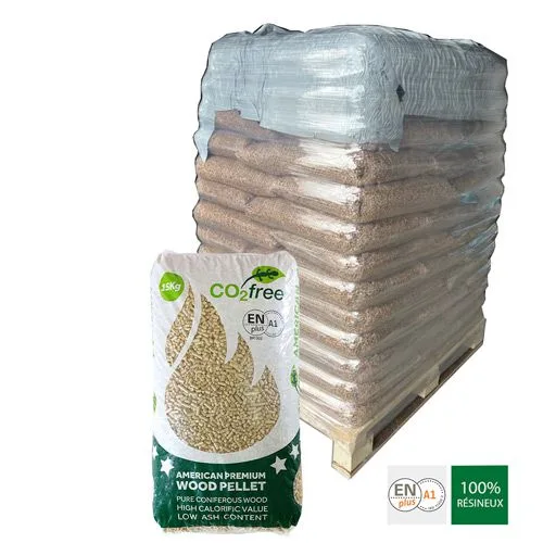 Palette de pellets American Premium 84 sacs/Palette