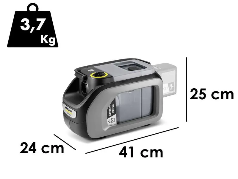 Karcher Pro Puzzi 2/1 Bp - Nettoyeur de moquettes - Aspirateur à liquides portable - 36 V
