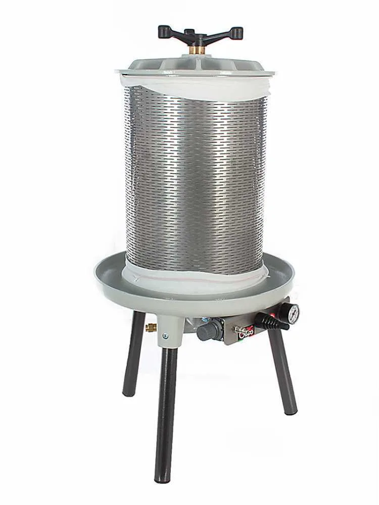Grifo PEA20 - Pressoir pneumatique pour fruits 20 L – Cuve en acier inoxydable