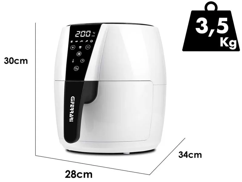 G3 Ferrari Friggisano Easy - Friteuse à air chaud numérique 4,8 L