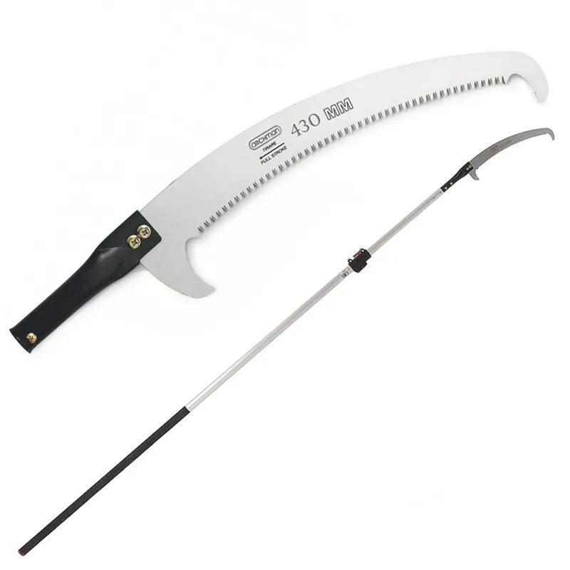 Scie courbée de 430 mm sur perche télescopique ovale en aluminium de 4 m Archman Art. 24+109