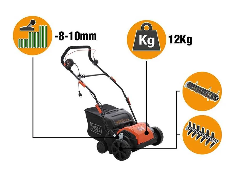 Black & Decker BEOEP320-QS - Aérateur scarificateur électrique - 1200 W