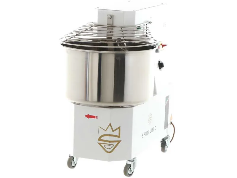 Pétrin à spirale à haut niveau d'hydratation SPIRALMAC SV38 2VEL HH triphasé - 38 Kg