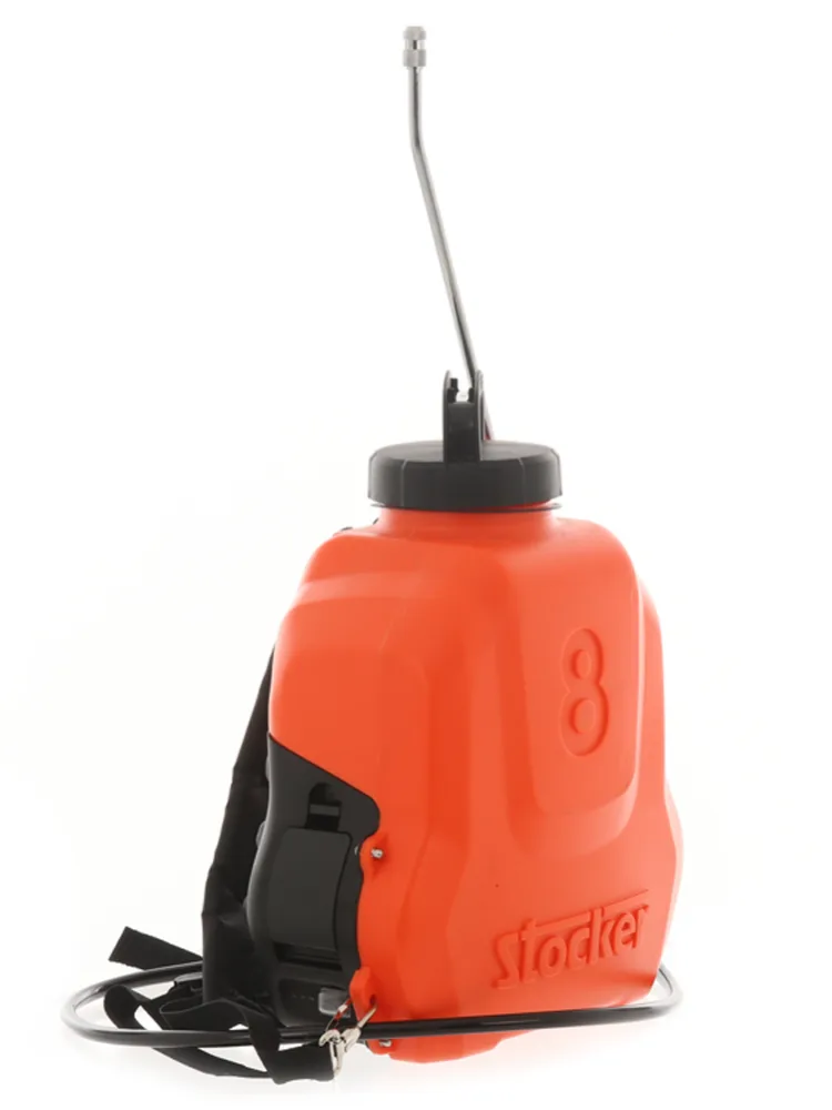 Pompe de pulvérisation à dos Stocker - batterie au Lithium 8 Litres