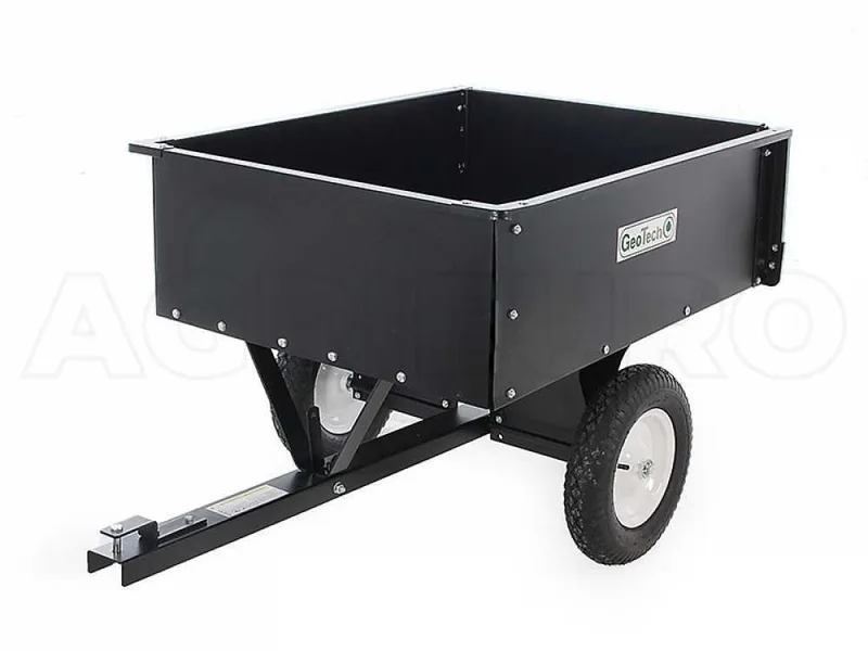 Remorque basculante pour tondeuse autoportée en métal GeoTech TC3080D benne cm 97x76 (h 33 cm)