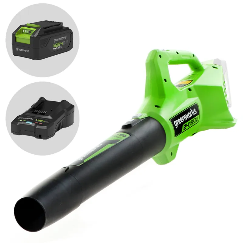 Greenworks G24ABO - Souffleur axial à batterie 24 V 4 Ah