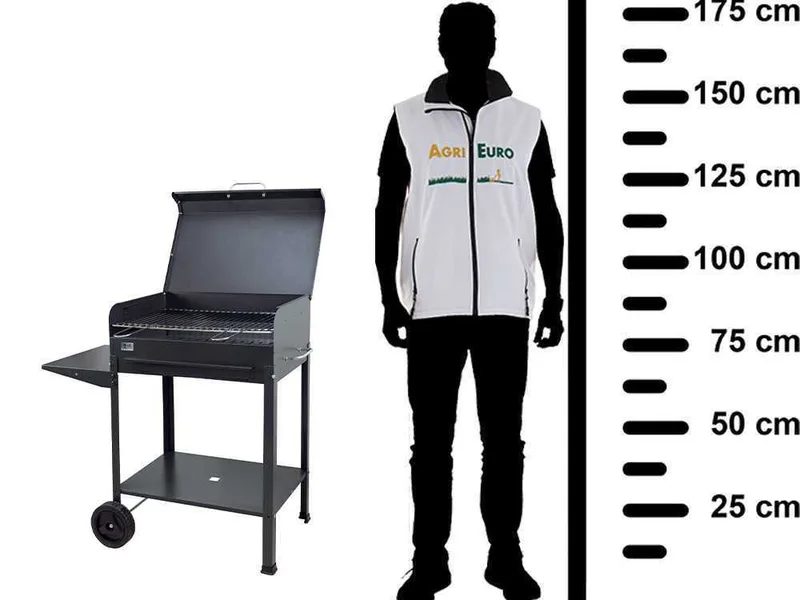 Mille Polifemo Large - Barbecue à charbon en fer artisanal - 67,5x37 cm