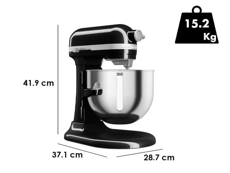KitchenAid Heavy Duty 5KSM70JPX-EOB Noir Onyx - Batteur mélangeur planétaire
