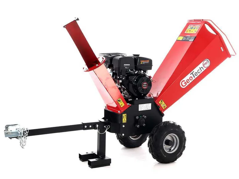 GeoTech Pro PCS 150L - Broyeur de branches thermique professionnel - Moteur Loncin1 5 CV