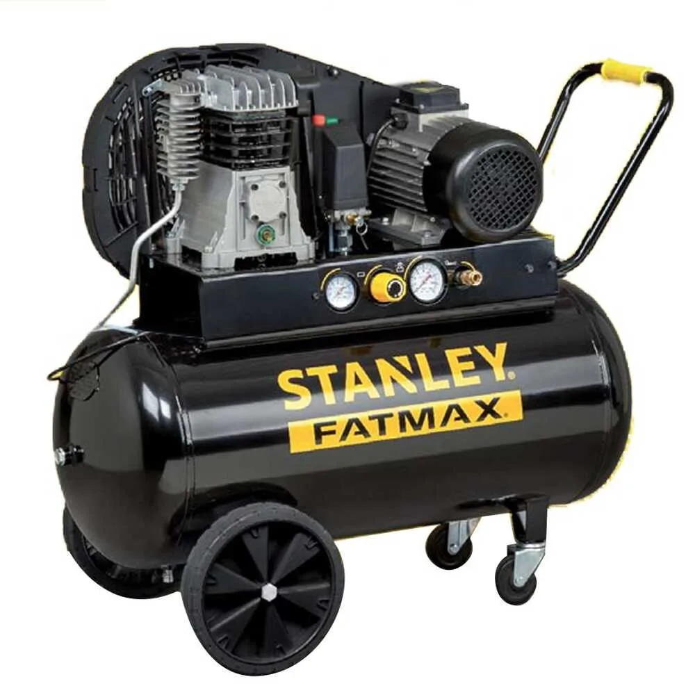 Stanley Fatmax B 350/10/100 T - Compresseur d'air électrique triphasé à courroie - Moteur 3 CV - 100 L