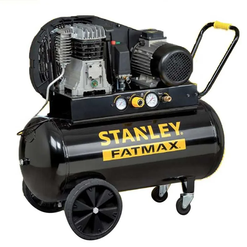 Stanley Fatmax B 350/10/100 T - Compresseur d'air électrique triphasé à courroie - Moteur 3 CV - 100 L